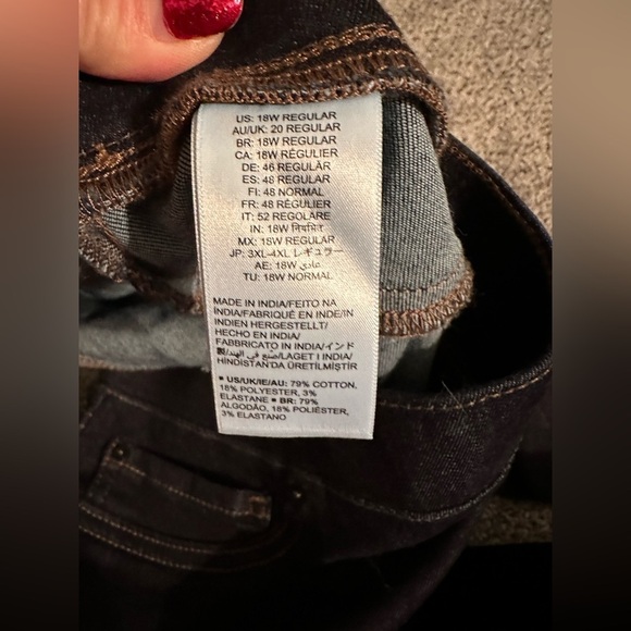 AMAZON ESSENTIALS Plus Size 18W Dark Jegging Jeans NWT - Picture 8 of 12